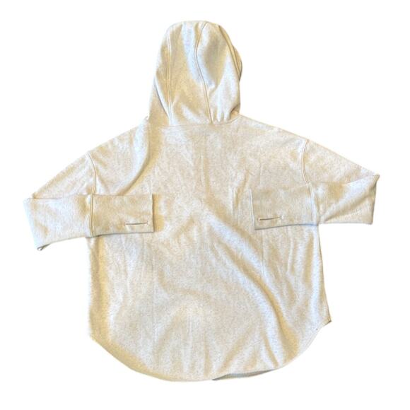 Athleta Cozy Karma Oatmeal Full Zip Thumb Holes Hooded Jacket Size Small - Picture 5 of 10